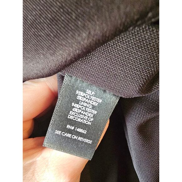 Torrid sz 2 Scuba Bodycon Dress black midi sz 2X - Picture 9 of 10